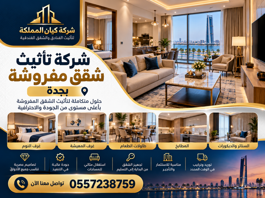 شركة تاثيث شقق مفروشة بجدة