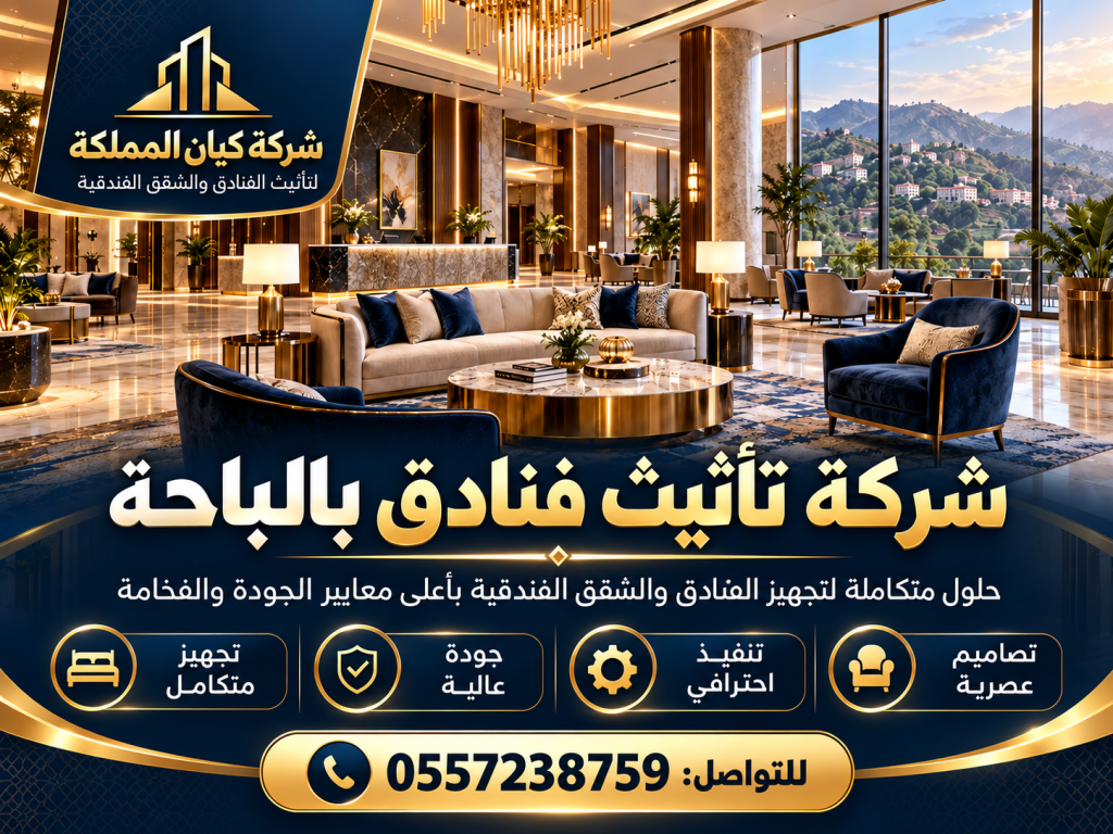 شركة تاثيث فنادق بالباحة